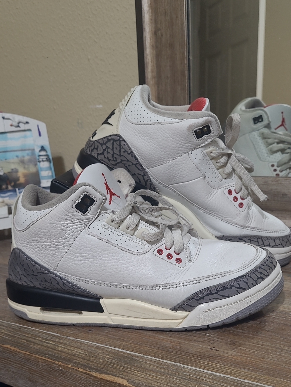 Air Jordan 3 White Cement Reimagined Sneakers
